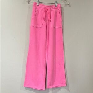CAT & JACK Girls Neon Pink Sweat Pants. Size 10/12 (Large)